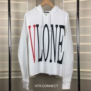 Vlone Hoodie White Staple auth (multiple sizes)